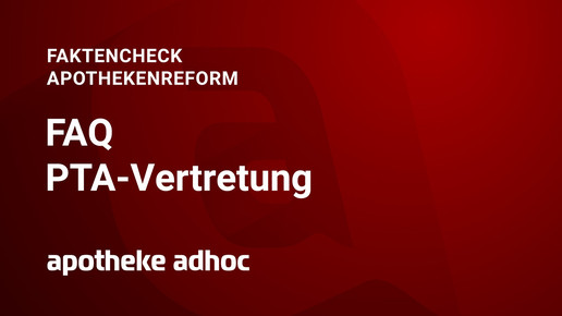 Kachel mit der Aufschrift FAQ PTA-Vertretung