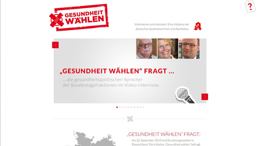 gesundheitwaehlen politikerinterviews screenshot