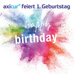 1 Jahr axicur® - rezeptfreie Gesundheit: Die OTC-Dachmarke von axicorp feiert Geburtstag.