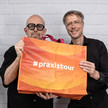 Die ELPATO-Gesellschafter Tom Bellartz und Patrick Hollstein freuen sich auf die Premiere der PRAXISTOUR in Leipzig.