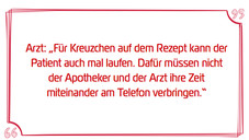 Herr Doktor, wir müssen reden!