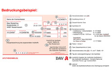 Bedruckungsbeispiel für das Impfrezept