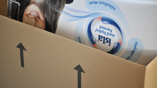 karton isla werbematerial aa