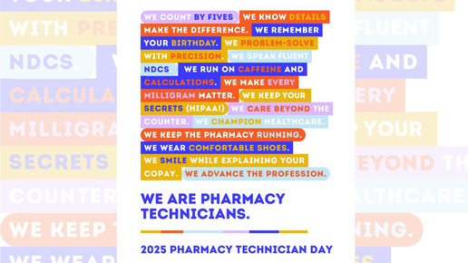 Grafik: Plakat des diesjährigen internationalen Tags der PTA des PTCB.