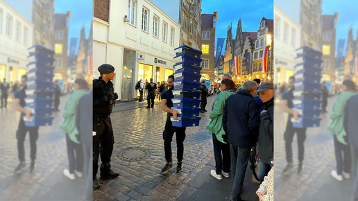 Wegen G7-Treffen: Noweda-Fahrer kommt zu Fuß