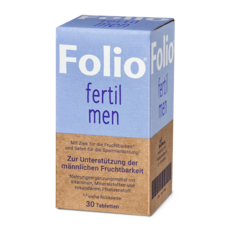 Folio® fertil men ist mit seiner Nährstoffkomposition besonders durch Selen und Zink eine gute Empfehlung für Männer mit Kinderwunsch