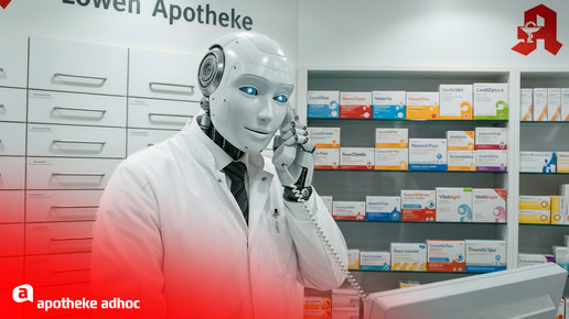 KI-Roboter in der Apotheke am Telefon