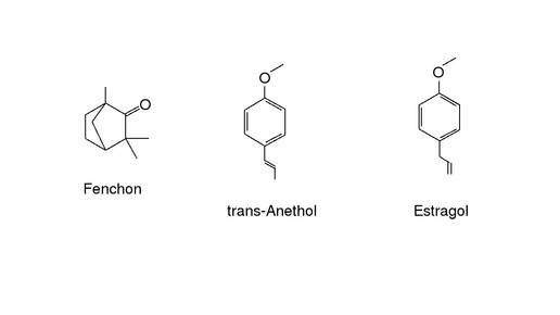 inhaltsstoffe fenchel strukturformeln aa