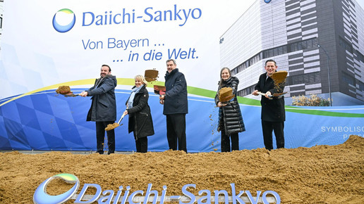 Söder: Spatenstich bei Daiichi Sankyo