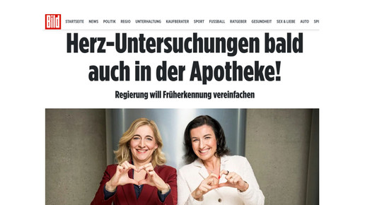 Ein Artikel in der Online-Ausgabe der Bildzeitung.