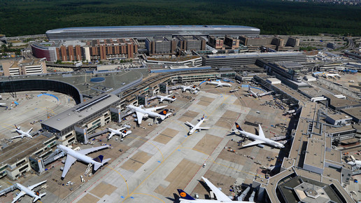 Flughafen Frankfurt von oben