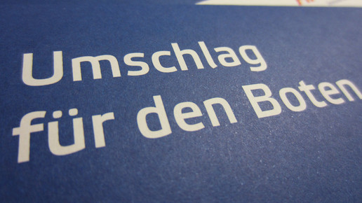 umschlag fuer den boten Aponeo aa