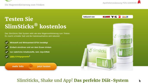 Warnung vor Slimsticks-Abzocke
