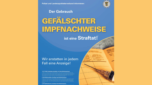 Plakat soll Fälscher abschrecken