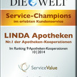 LINDA Apotheken sind zum vierten Mal hintereinander LINDA Apotheken sind zum vierten Mal hintereinander "Service-Champions"