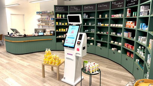 Der Gesundheitsshop Apex Vital von innen.