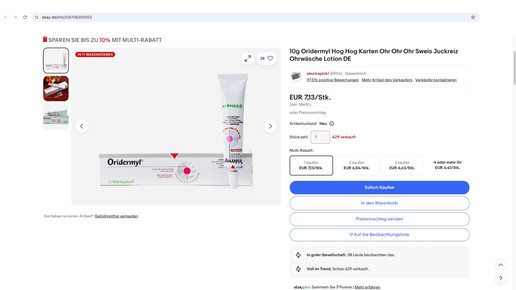 Ebay: Tierarzneimittel ohne Zulassung