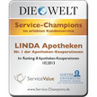 LINDA Apotheken sind Service-Champions LINDA Apotheken sind Service-Champions