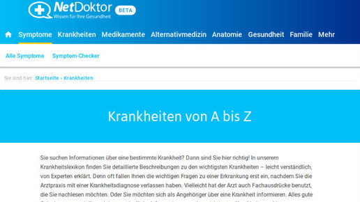 gesundheitsportale netdoktor startseite scs