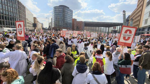 Überblick über Protest am Potsdamer Platz