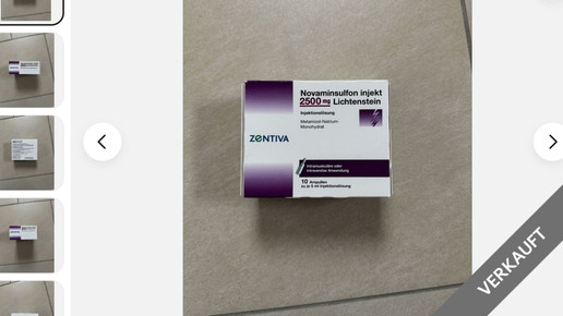 Für 55 Euro: Novaminsulfon auf Ebay