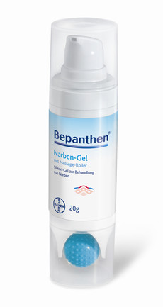 Bayer Bepanthen Narben-Gel mit Massage-Roller Packshot