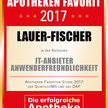 LAUER-FISCHER als anwenderfreundlichster IT-Anbieter ausgezeichnet