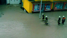 Aufräumen nach der Flut