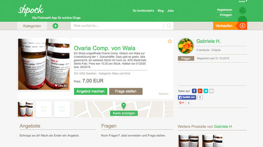 shpock ovaria wala screenshot