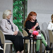 Dr. Annette Rommel, Vorsitzende der KV Thüringen, Anke Rüdinger, Stellvertretende Vorsitzende DAV, Andrea Galle, Vorständin mkk und Dr. Silke Heinemann, Abteilungsleiterin BMG diskutieren auf dem Podium