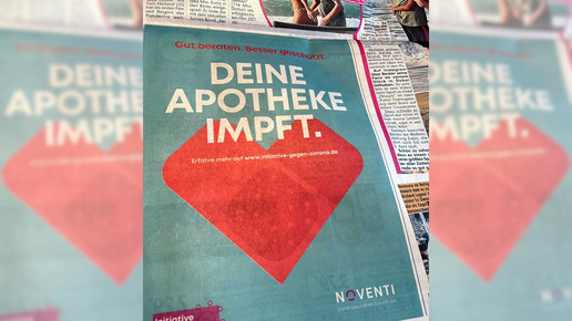 Bild: Noventi wirbt für Impfung in der Apotheke
