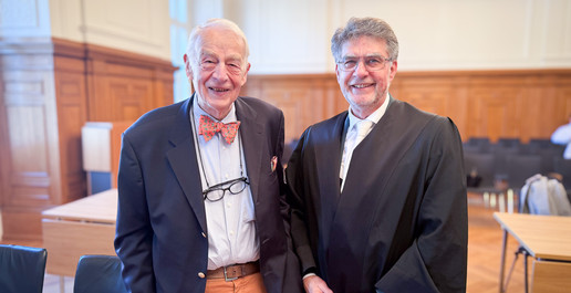 Thomas Steffens mit Anwalt beim Bundesverwaltungsgerich