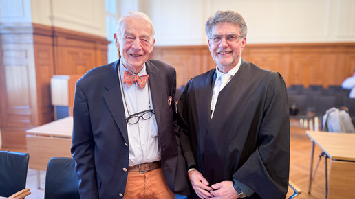 Thomas Steffens mit Anwalt beim Bundesverwaltungsgerich