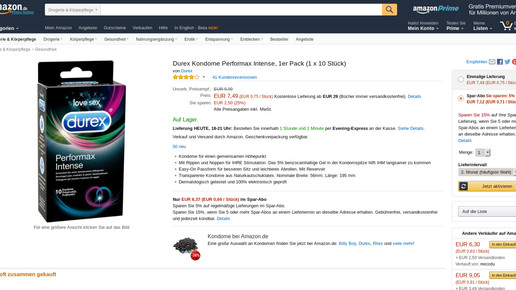 160519 durex amazon screenshot