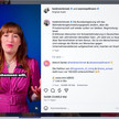 Screenshot von dem Video auf dem Instagramprofil von Heidi Reichinnek