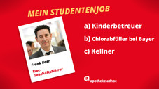 Als Student war ich ...