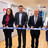 Gruppenfoto bei der Eröffnung: Professor Dr. Uwe Platzbecker, Medizinischer Vorstand Uniklinikum Dresden (v.l.), Staatssekretärin Dagmar Neukirch, Staatsministerium für Soziales, Gesundheit und Gesellschaftlichen Zusammenhalt, Steffen Thiele, Geschäftsführer Klinikum Oberlausitzer Bergland, Dr. Stefan Windau, Vorstandsvorsitzender der KV Sachsen, Dr. Manuela Sipli, Stellv. Vorstandsvorsitzende der KV Sachsen.