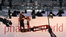 Expopharm: Der Aufbau