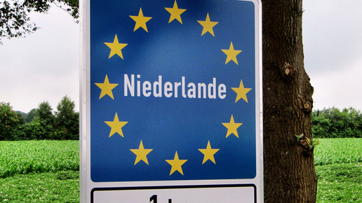 niederlande grenzschild grenze MHermsdorf pixeliode