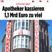 Bild: Apotheker kassieren 1,1 Milliarden Euro zu viel
