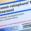Ab Februar: AOK zahlt Mehrkosten bei Salbutamol Salbutamol Ratiopharm Dosieraerosol Spray Verpackung