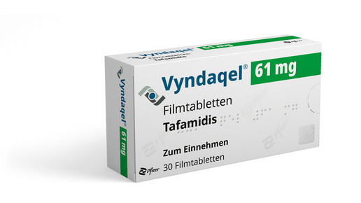 Packung Vyndaqel als Filmtablette