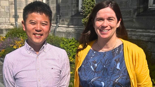 Dr. Shigeki Nakagome und Dr. Lara Cassidy vom Trinity College Dublin