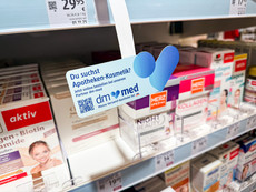 Werbung für dm-med bei dm