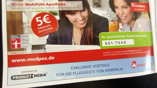 airberlin coupon medpex aa