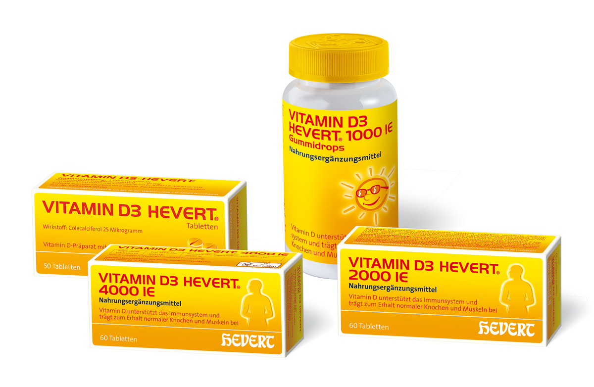 Neue Vitamin D3Präparate von Hevert Für jeden die passende Dosierung