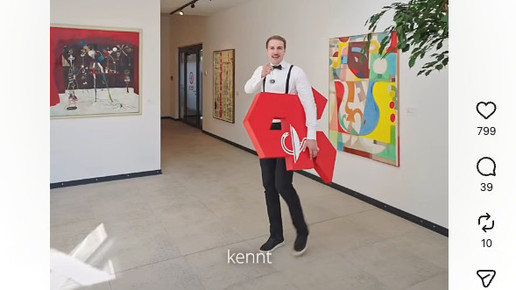 Ein Ausschnitt aus einem Instagram-Video von Mr. Unrealestate.