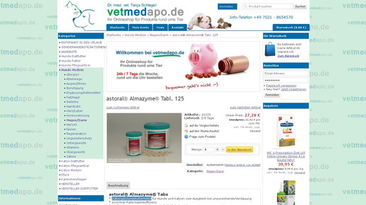 Ärger für tierische Versandapotheke