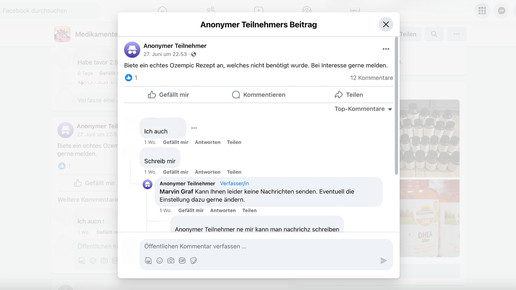 „Biete ein echtes Ozempic-Rezept an“