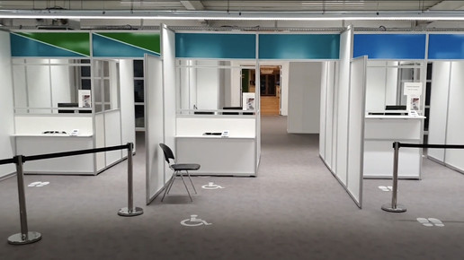 Impfaktion in Messehalle